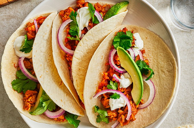 Tempeh and Sweet Potato Tacos