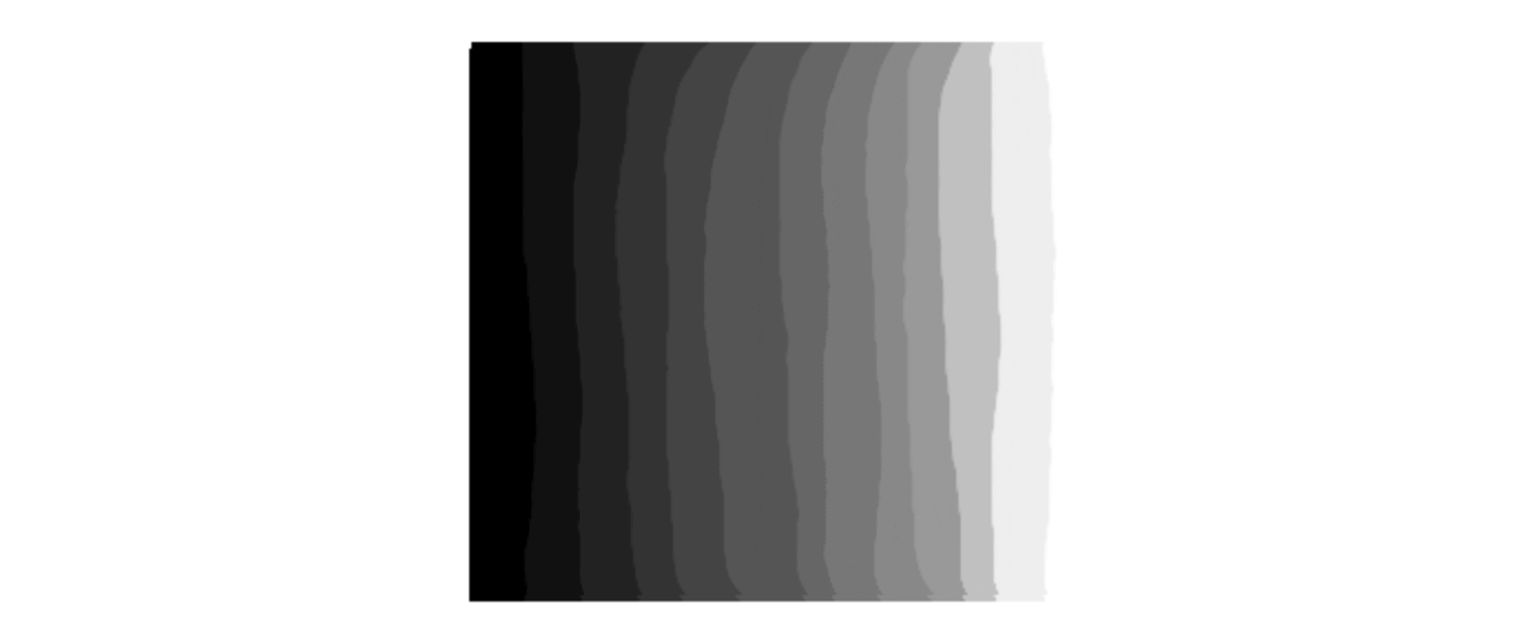 13 Color shades of a gray image