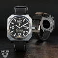 44mm Tactical in stainless with a concealed caseback design.