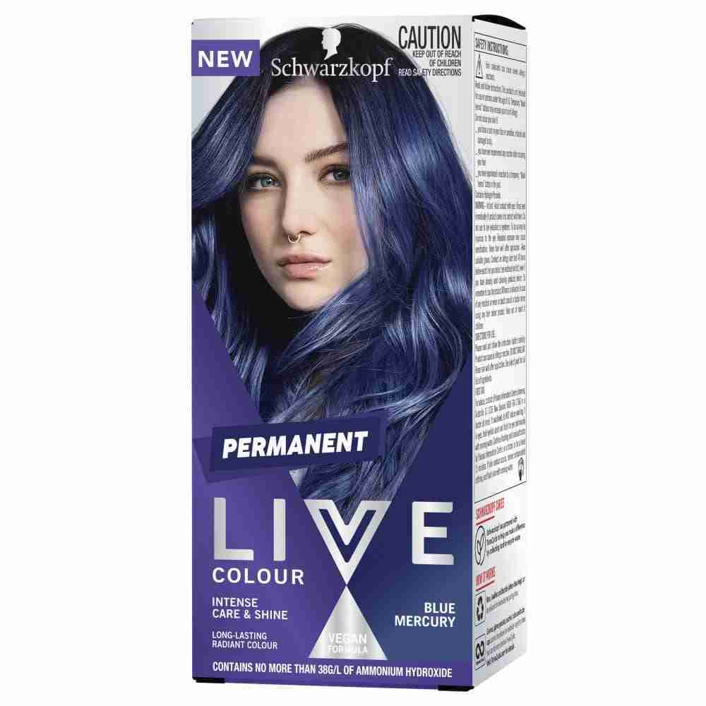 Schwarzkopf Live Colour Permanent Blue Mercury - Image 2