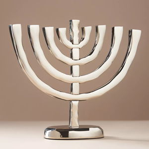 Silver Metal Menorah