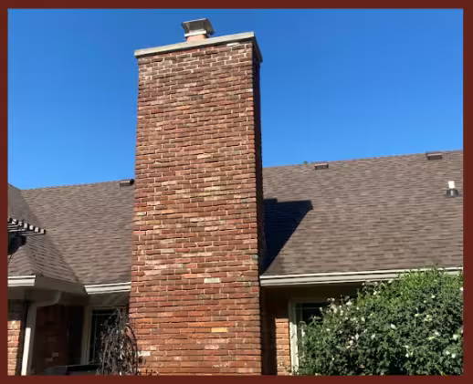 An example of fully restored brick chimney