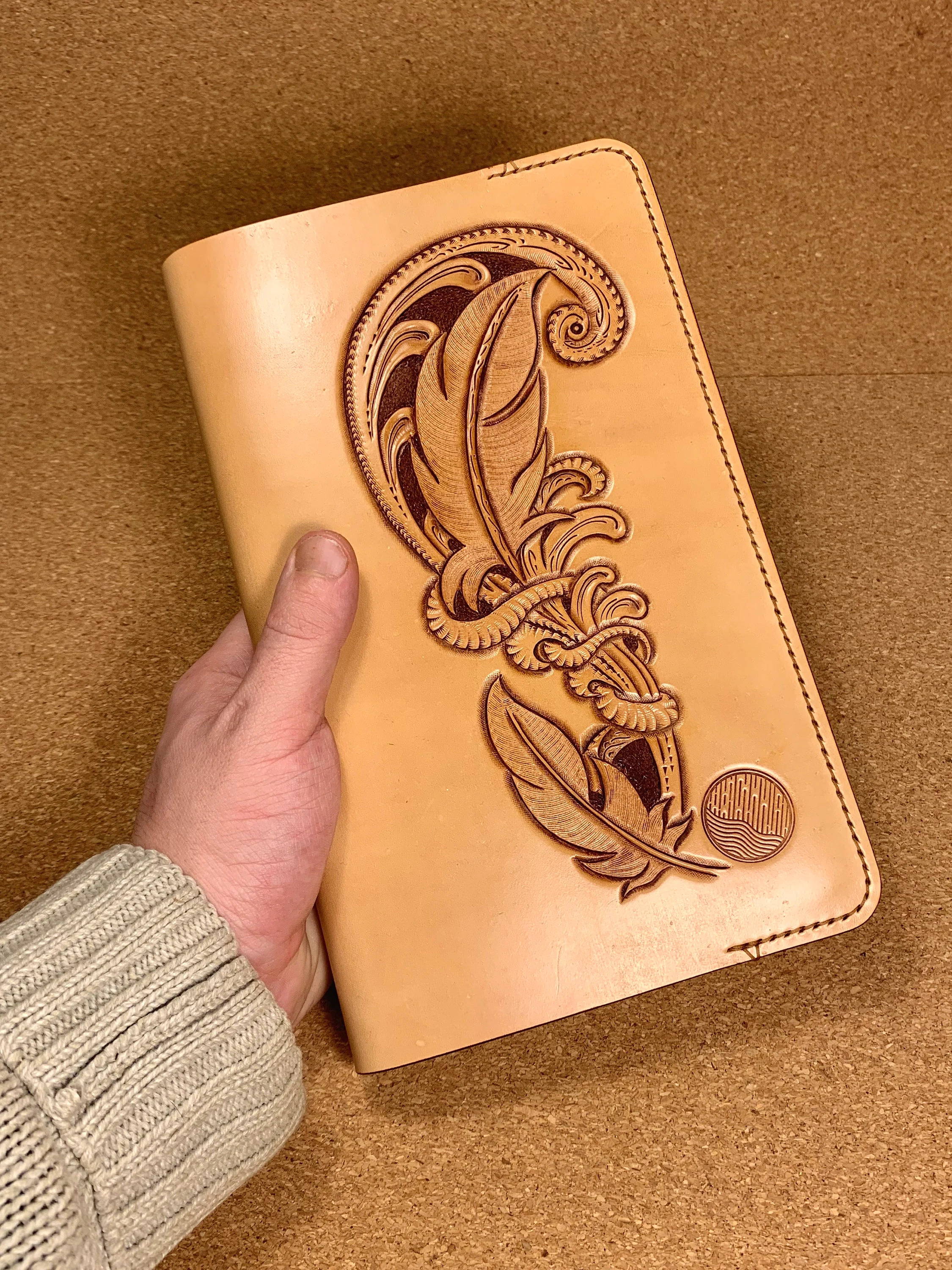 how to carve leather