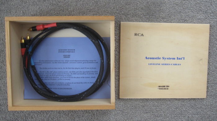 Acoustic Systems Intl. Interconnects - 1.0 meter pair