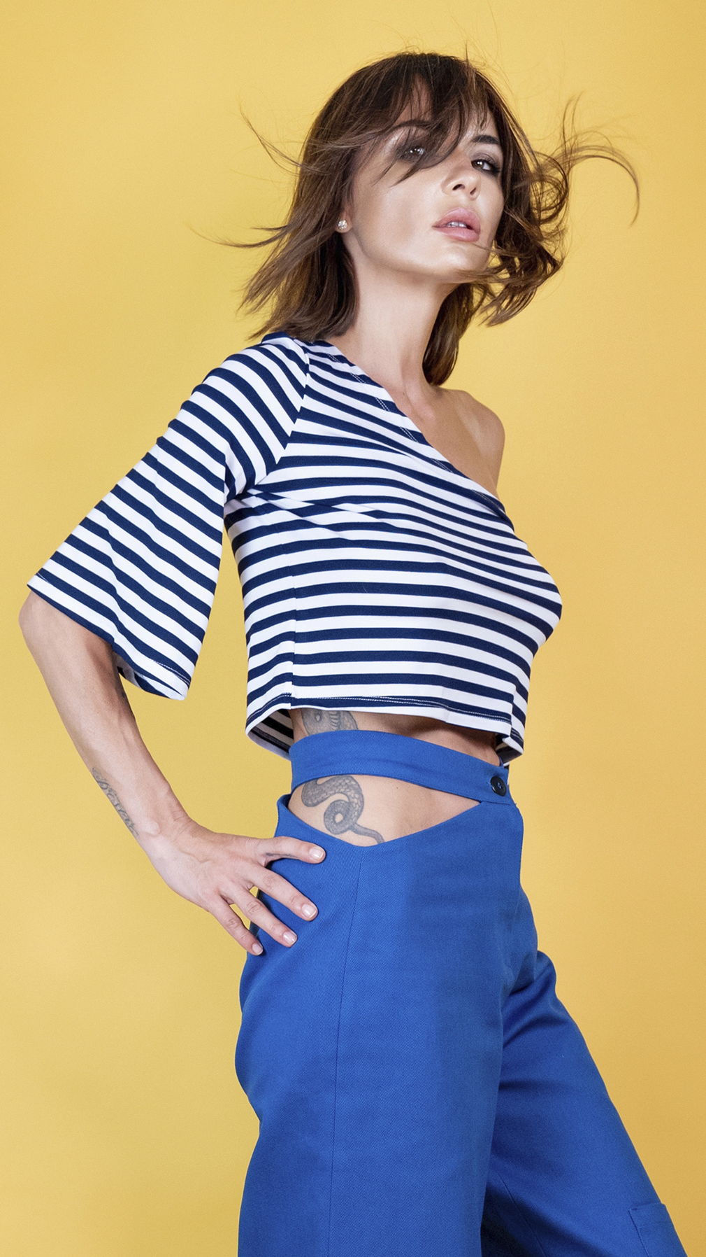 Ocean Drive mini stripped tank top