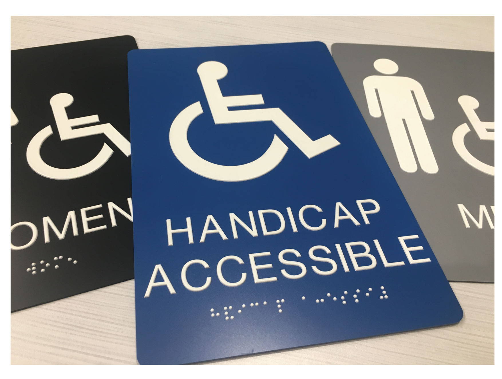 ADA Accessible Signs with Grade II Braille, Compliant ADA Signs