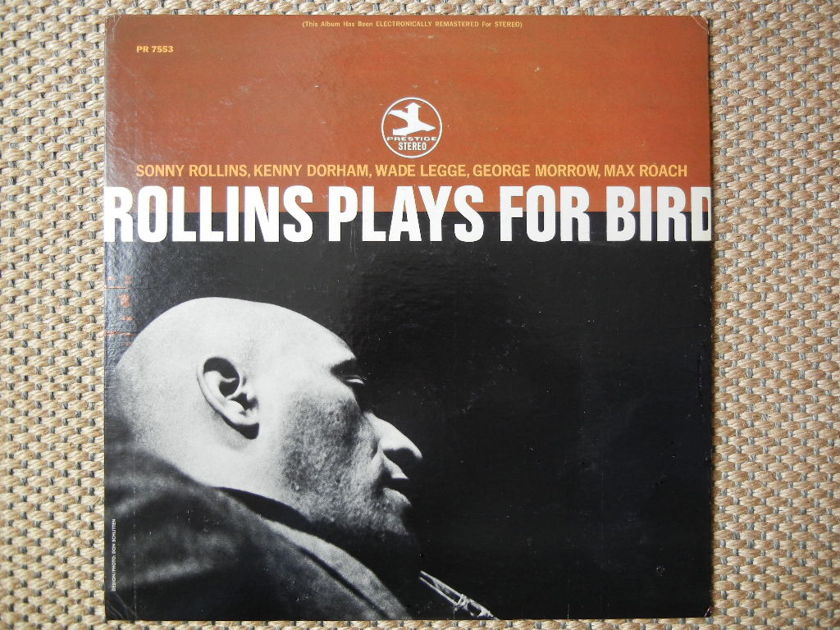 Sonny Rollins/ - ROLLINS PLAYS FOR BIRD/  Prestige Stereo PR 7553