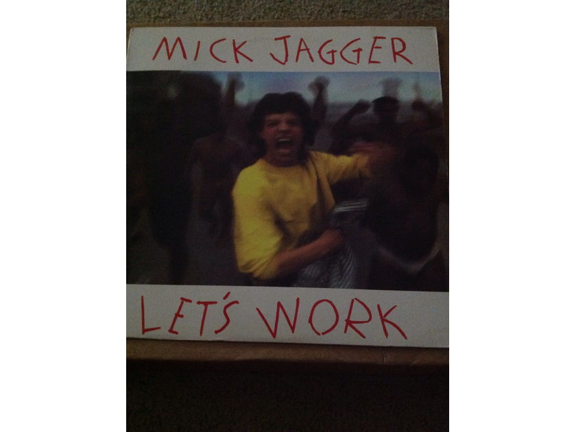 Mick Jagger - Lets Work/Catch As Catch Can Columbia Records 12 Inch Vinyl EP NM