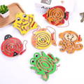 A display of 6 different Montessori Magnetic Mazes, including Starfish, Fish, Monkey, Frog, and bumblebee shapes.