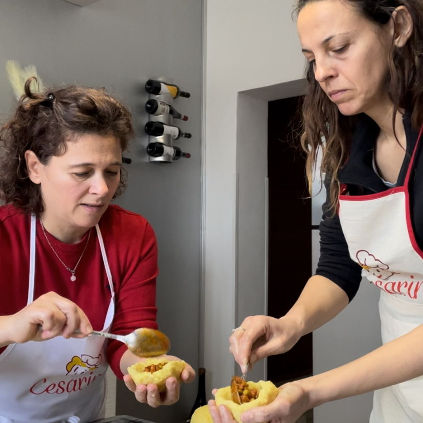 Cooking classes Porto Mantovano: Cooking class: arancini, bread and panelle