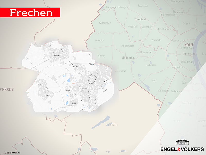  Pulheim
- Karte von Frechen und Frechen Königsdorf