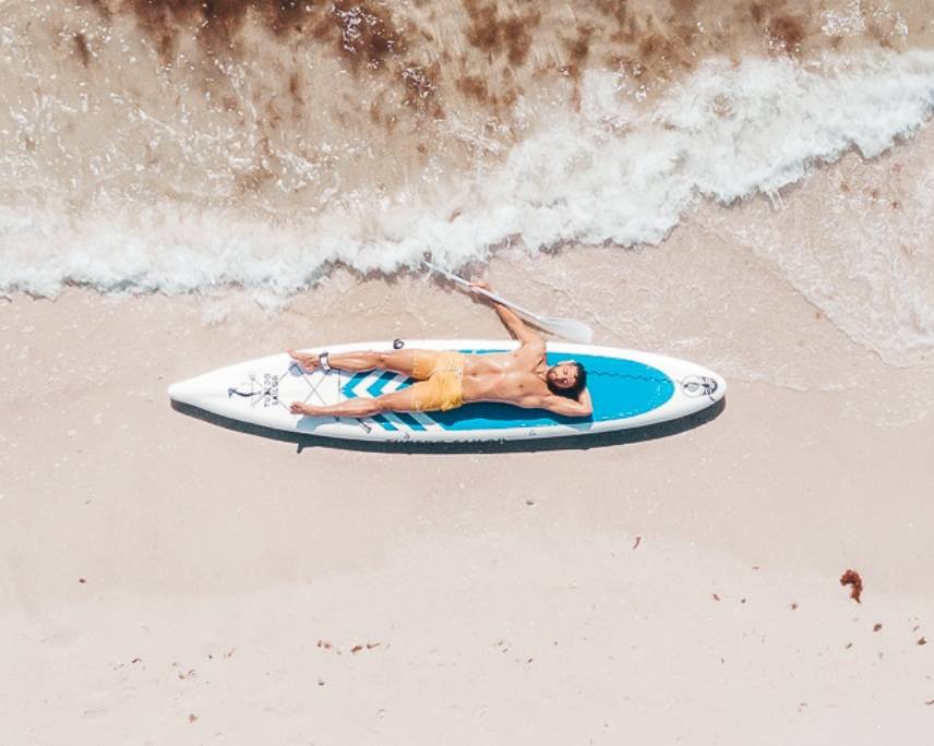 Funwater blow up SUP balance speed and quality in Canada lake