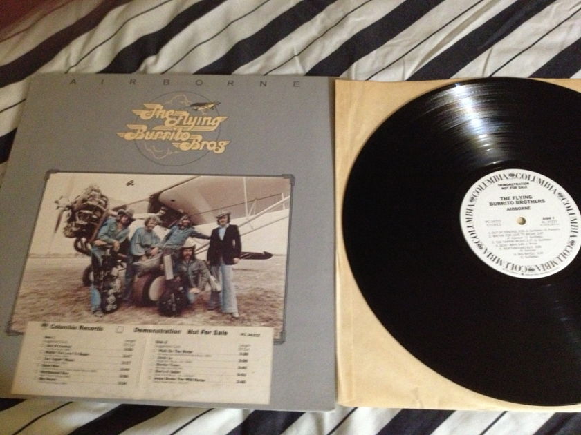 The Flying Burrito Brothers -  Airborne White Label Promo  Columbia Records Vinyl LP NM