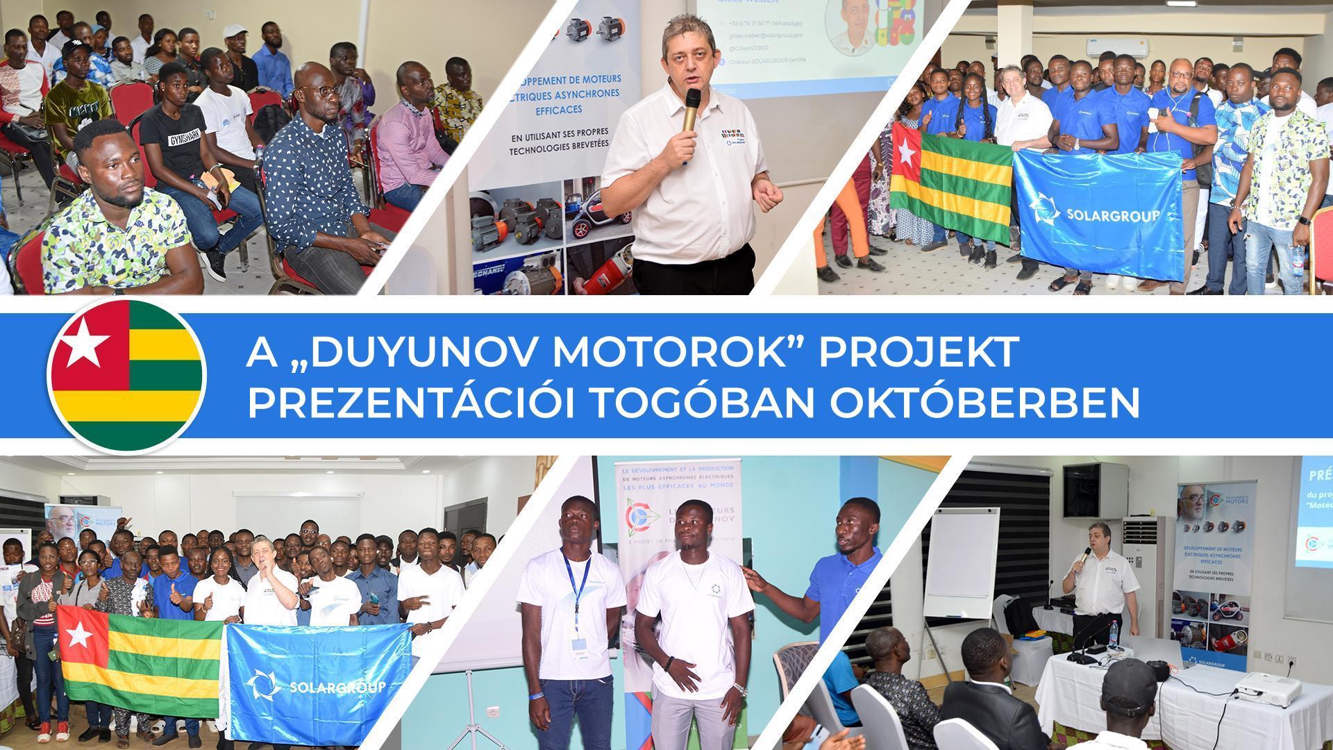 A „Duyunov Motorok" projekt prezentációi Togóban októberben
