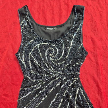 Top sequin perle vintage