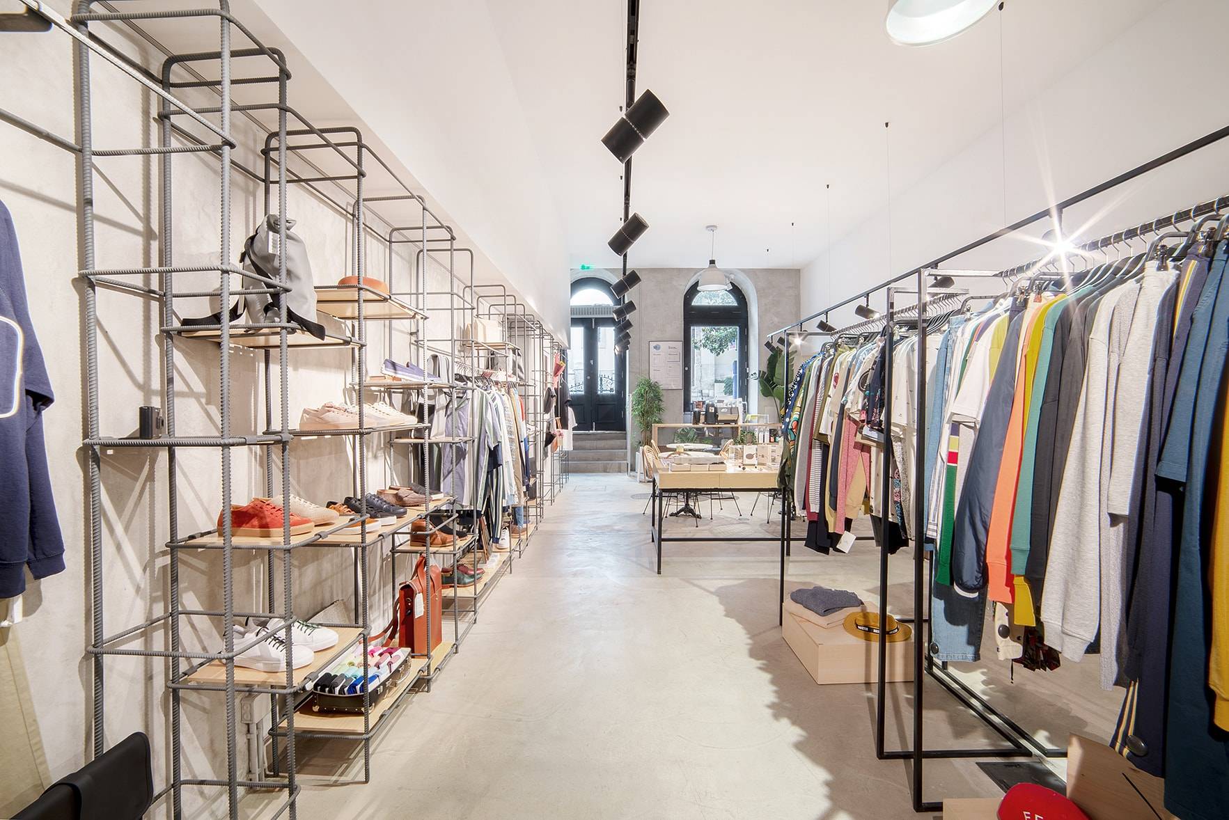 Interior at The Feeting Room fashion and design shop in Chiado Lisboa