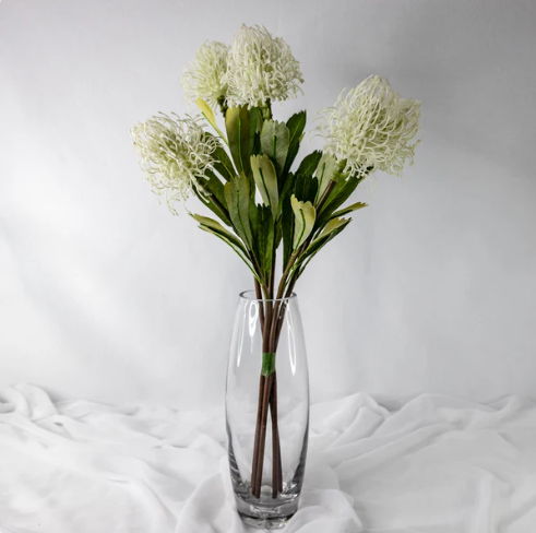 White Leucospermum - Realistic Artificial Flowers