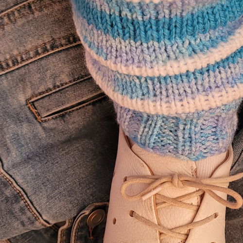 Beenwarmers met 8 draads garen