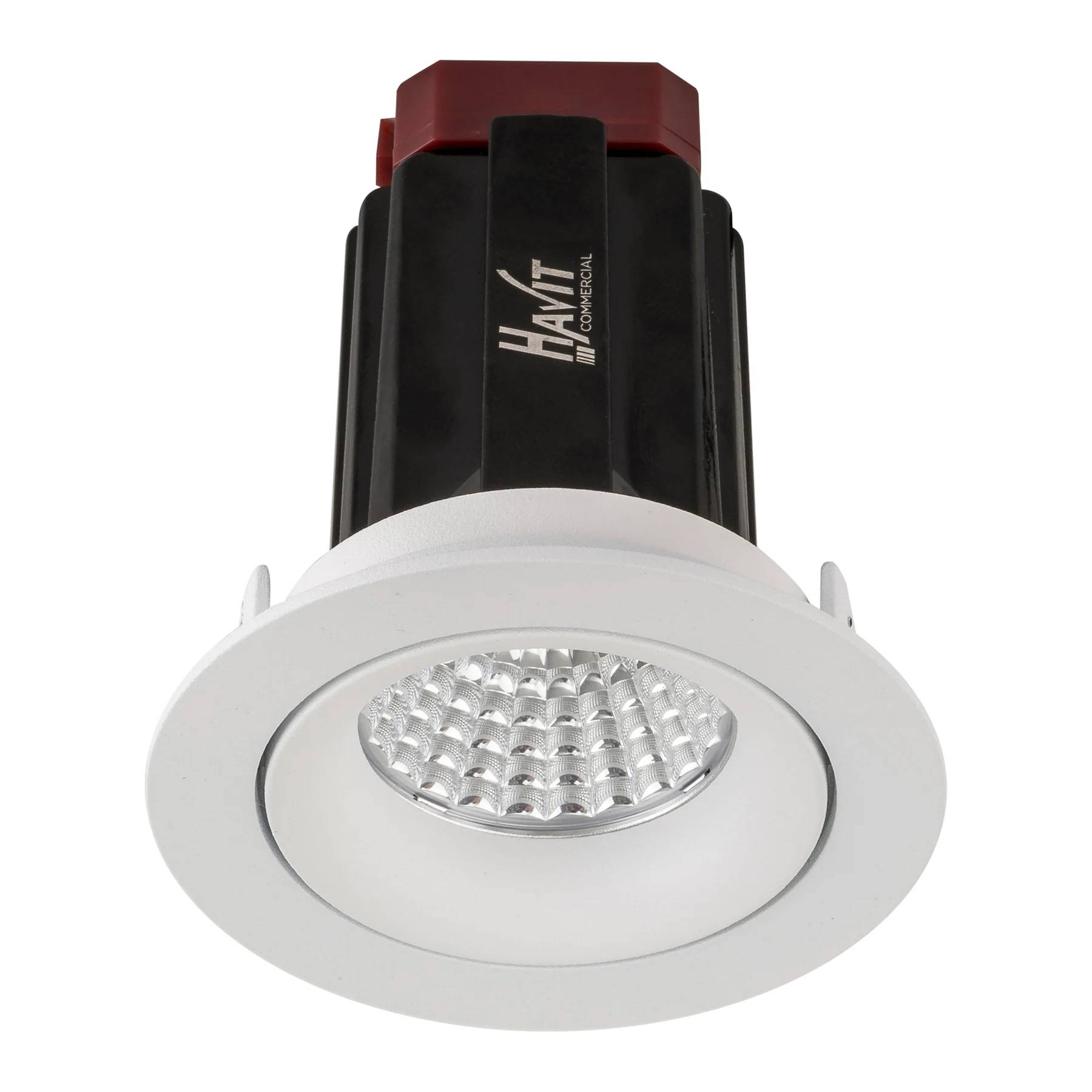 HCP-81320209 / HCP-81340209 - White Round Tilt 9w Recessed LED Downlight