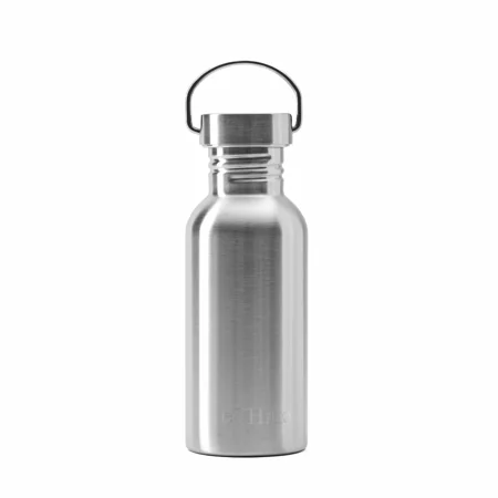 SINGLE WALL STAINLESS STEEL WATER BOTTLE with stainless steel lid - 500 Ml
