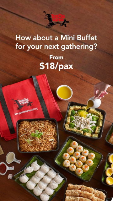 Our mini buffet starts from $18 per pax.
