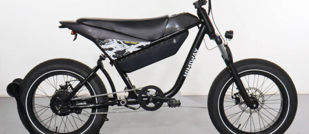 a Himiway C5 Moped-Style E-Bike