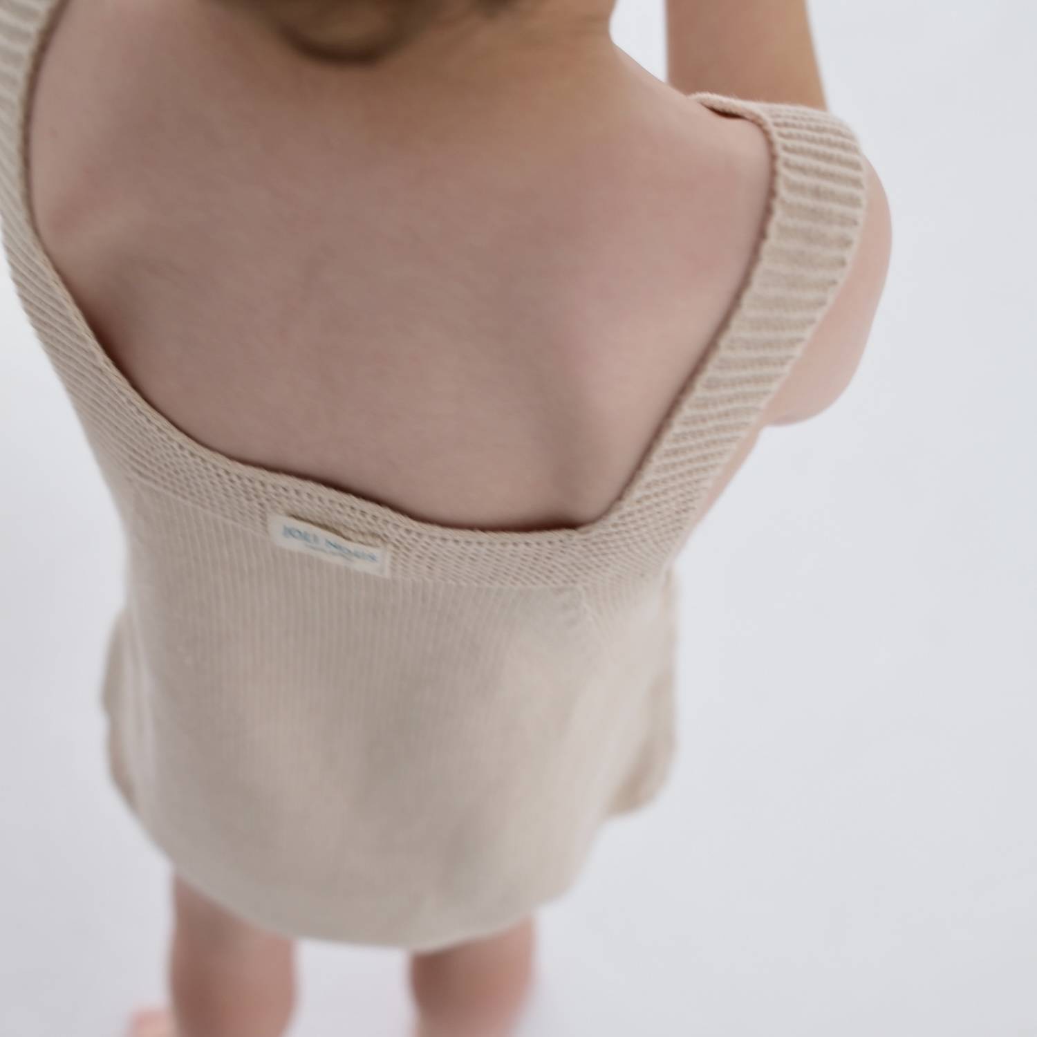 barboteuse moka beige brun clair café combinaison joli nous suisse pratique confortable tricot doux absorbant doux 100% coton OEKO-TEX crème blanc écru
