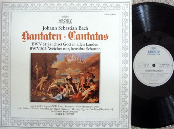 Archiv / RICHTER, - Bach Cantatas BWV.51 & 202, MINT!