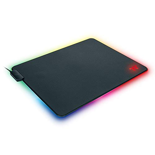 ThermalTake Level 20 RGB Mouse Pad vs Aothia Leather Desk Pad Slant