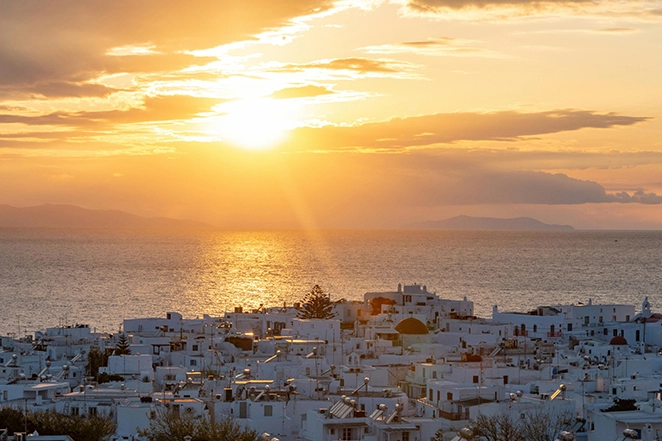 Couché de soleil à Santorin