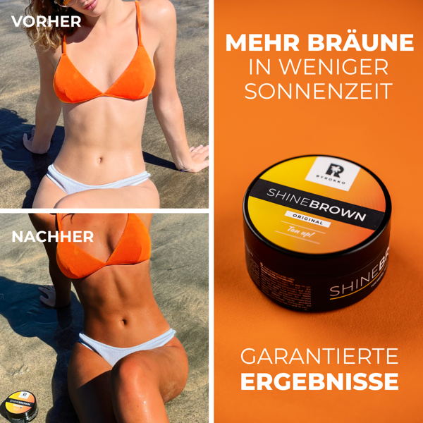 Die Shine Brown Tan up! Premium-Bräunungscreme für schnellere und intensivere Bräune