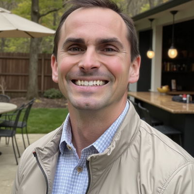 Photo generated by Secta Labs in style of Outdoor Patio Portraits
