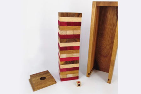 Stacking blocks wood balance game handmade stacking Fun Board Games Kids Ages 4 to Adults - Image 3