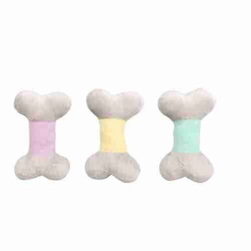 Puppy Plush Bones Toy 15Cm Yellow, Pink, Tiffany - Image 2