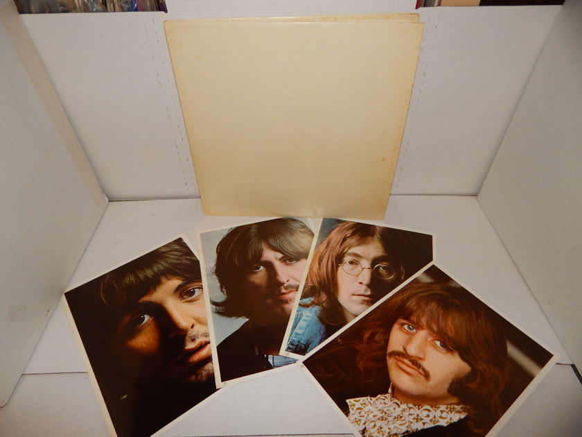 THE BEATLES WHITE ALBUM - 1968 Original Embossed 4 Pictures SWBO 101 Double LP EXC