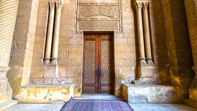 Door at the Al-Rifa'i Mosque, Cairo, Egypt