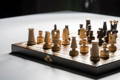 Ensemble de jeu d'échecs et échiquier en bois de la boutique l'échiquier lechiquiers.com