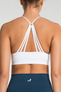 Jerf Womens Hudson White Seamless Sports bra