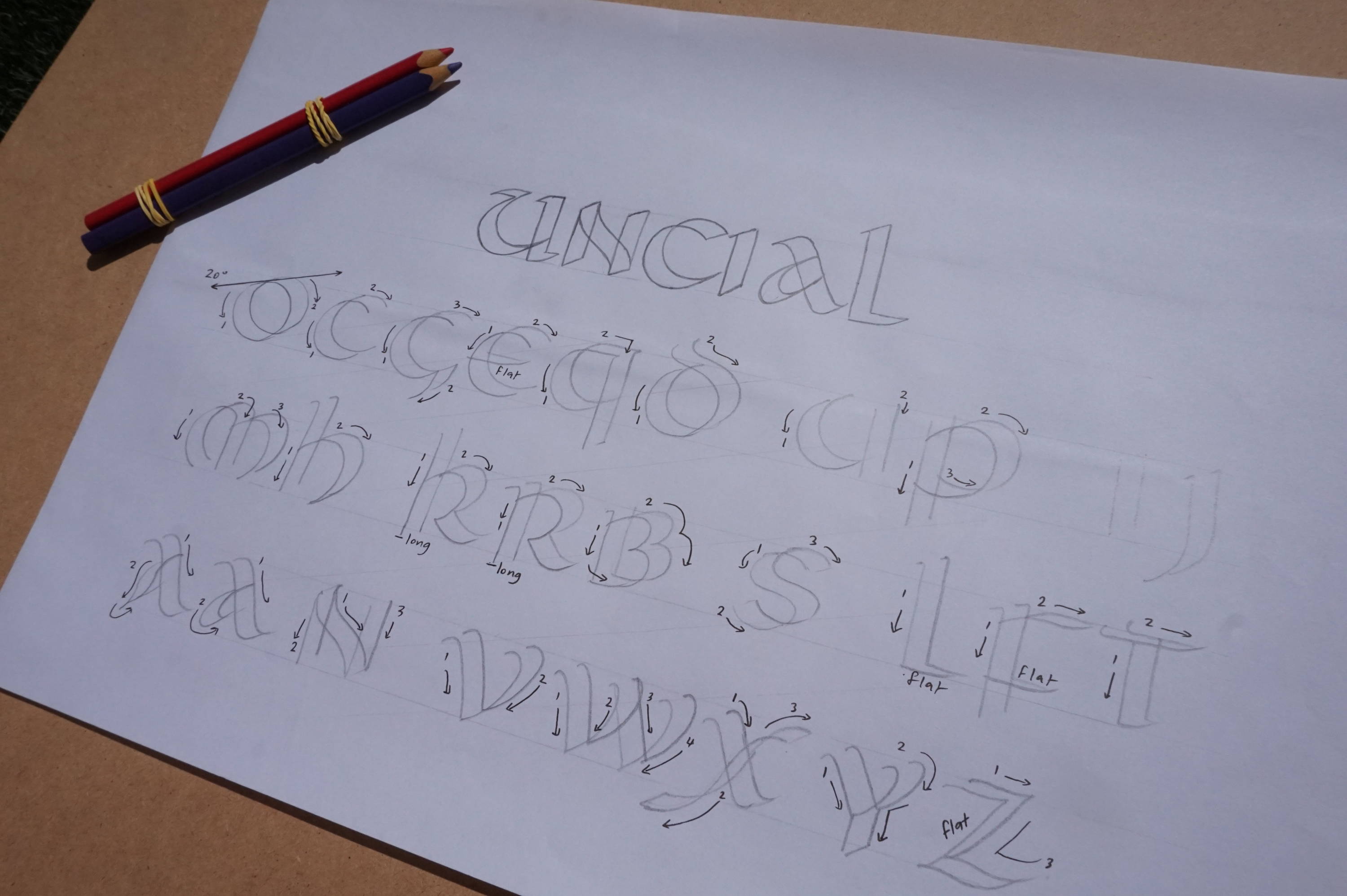 Double Pencil Lettering Worlkshop