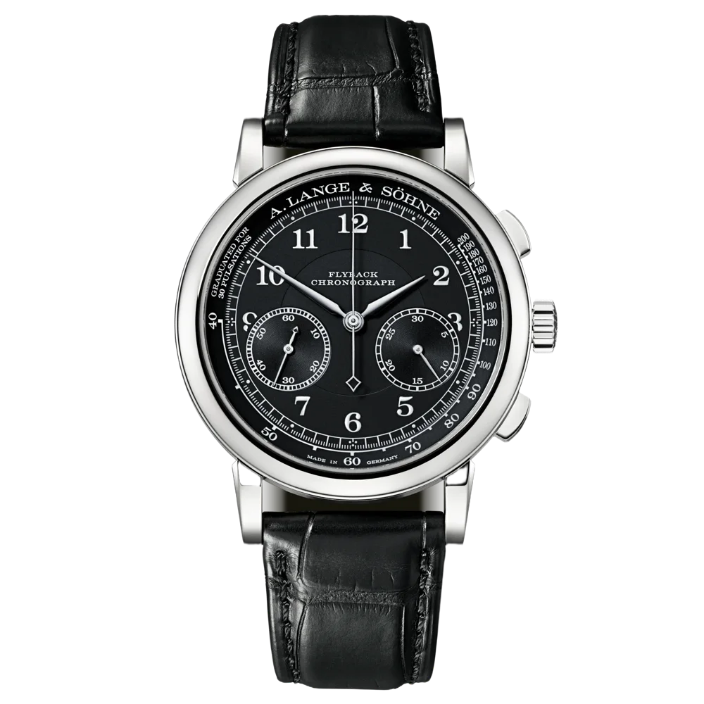 Chronograph Black Dial White Gold, image 1