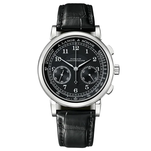 A. Lange & Söhne 1815 Chronograph Black Dial White Gold