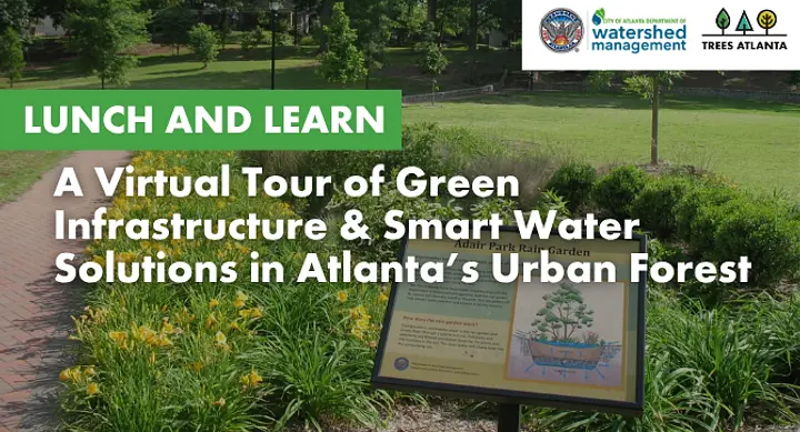Lunch and Learn: A Virtual Tour of Green Infrastructure & Smart Water Solutions in Atlanta's Urban Forest