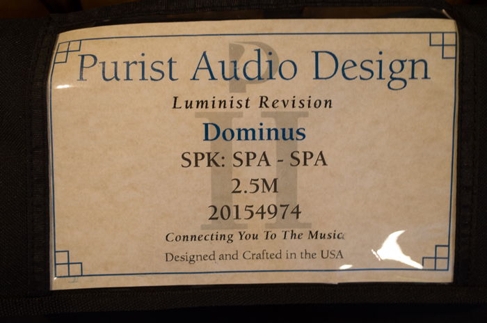 Purist Audio Design Dominus spk Luminist Revision