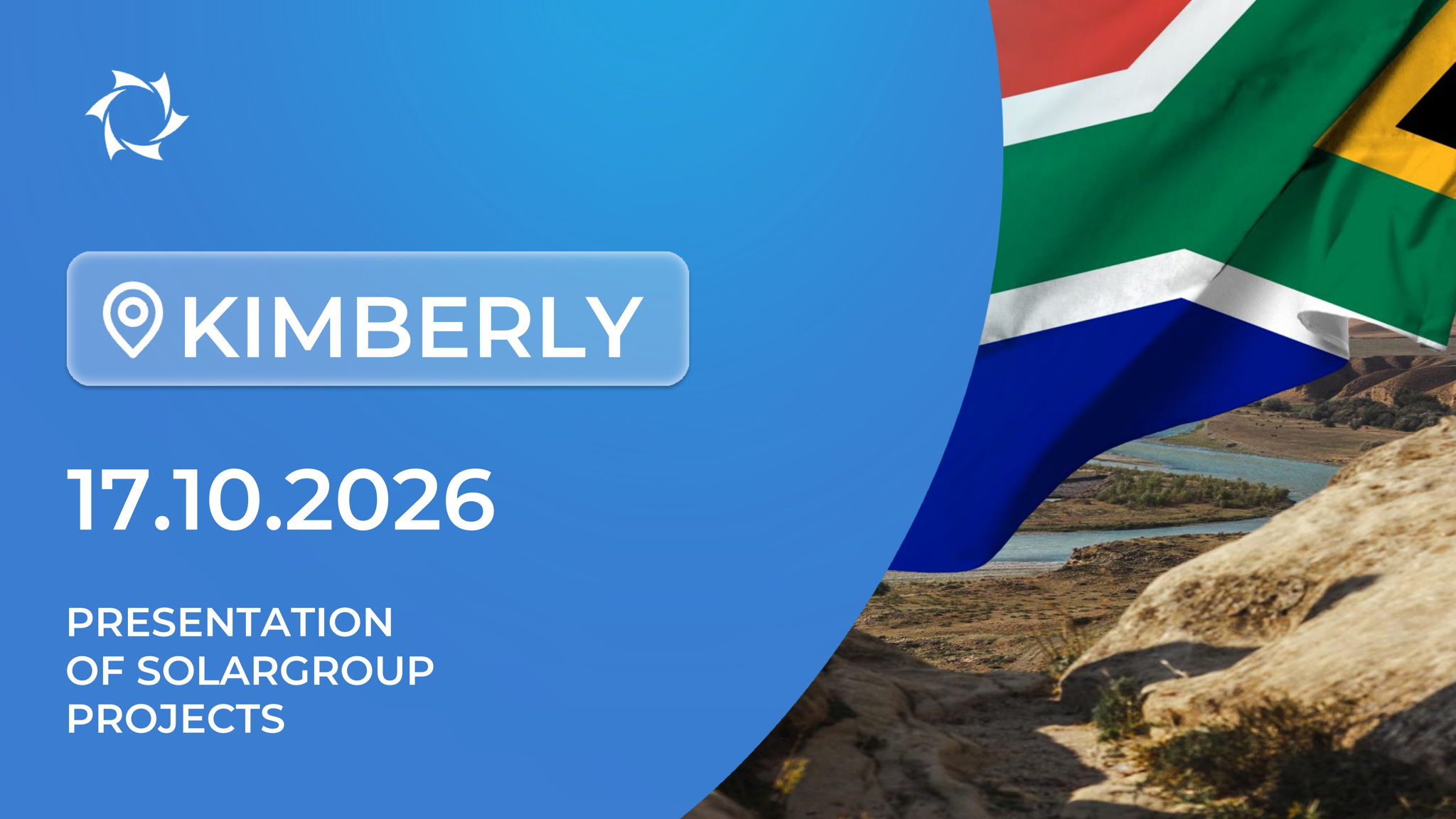 Presentation of SOLARGROUP’s Innovative Projects in the Republic of South Africa (Kimberly)