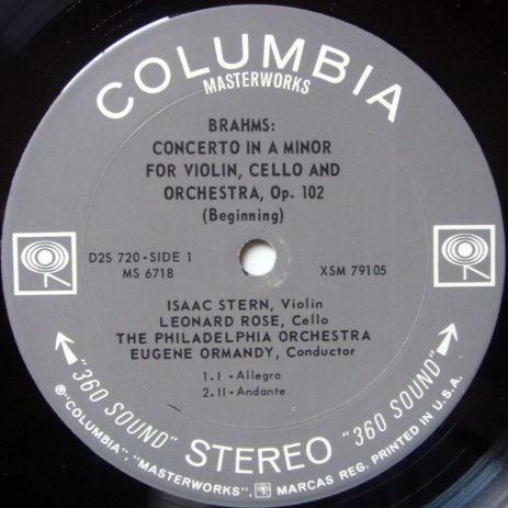 Columbia 2-EYE / STERN-ROSE-ISTOMIN, - Beethoven Triple...