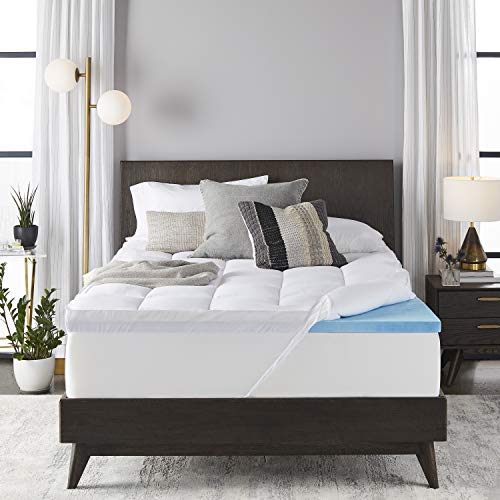 Sleep Innovations 4 Dual Layer Memory Foam Mattress Topper Vs Organic Textiles Natural Latex Mattress Topper Slant