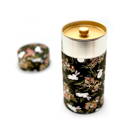 Washi tea canister handmade japan