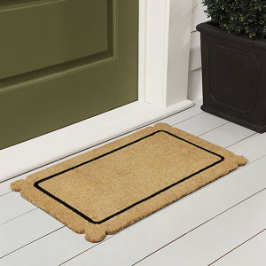 SK Coir Mat with Lobed Corners & Fade Resistant Design