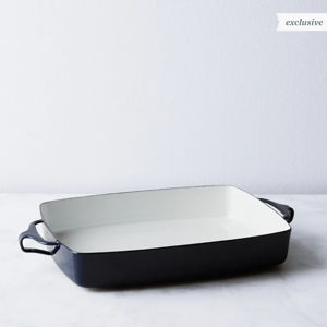 Dansk Købenstyle Large Baker & Casserole Dish, Carbon Steel, Midnight Color