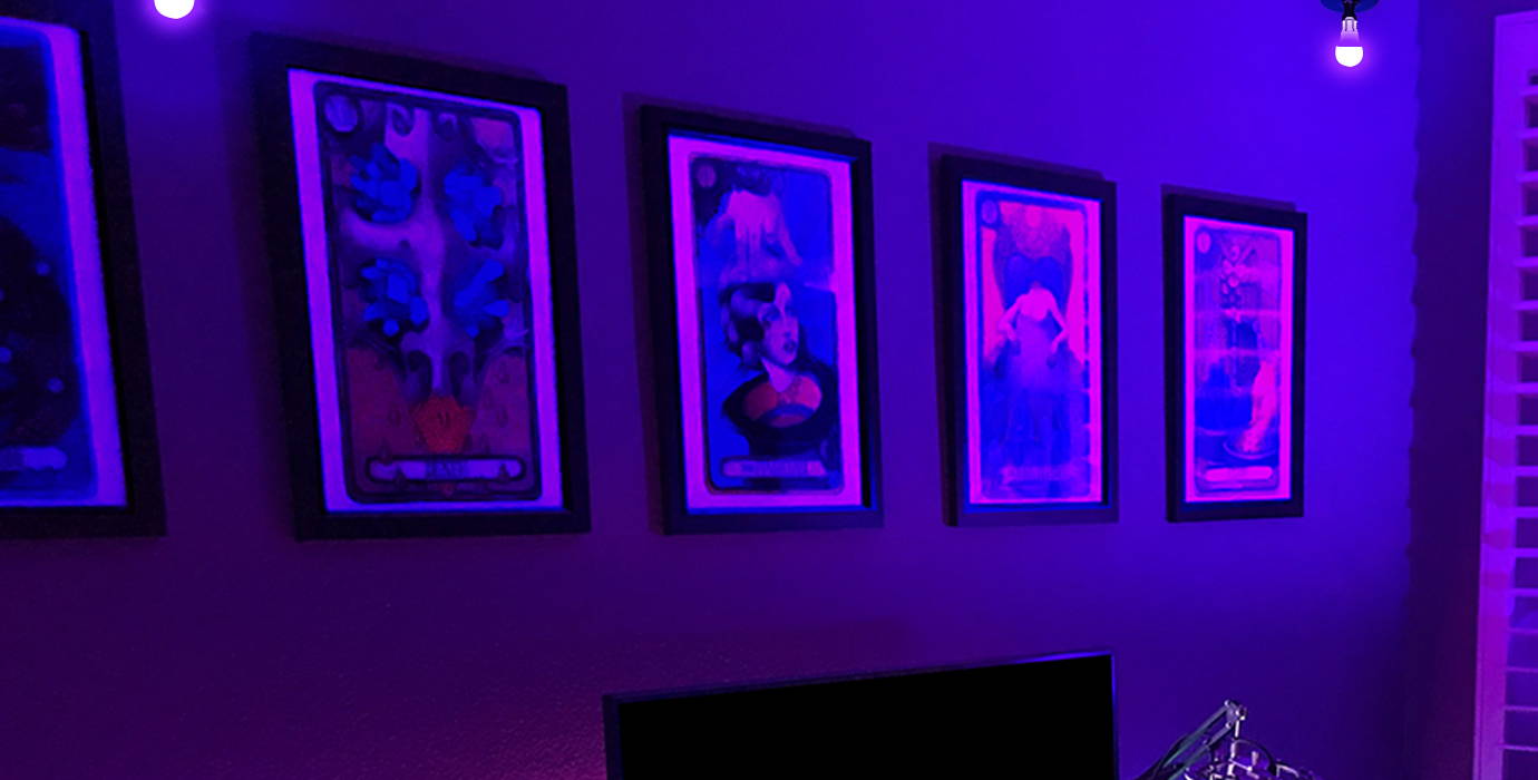 black light bulbs for fluorescent poster